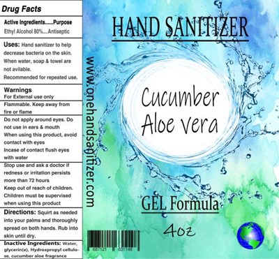 4oz Cucumber Aloe Vera (4oz Cucumber Aloe Vera Label)